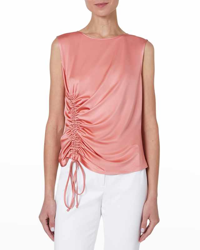 Loren Gathered Sleeveless Top